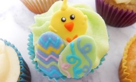 Royal Icing Easter Eggs Cupcakes