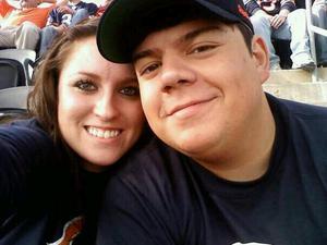 Bears game. I kept my hair and makeup simple.