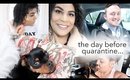 DAY BEFORE IT ALL CHANGED: HOME WORKOUT, MEET DAVID, & ERRANDS | queencarlene vlog