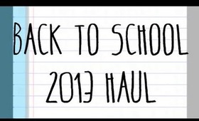 Back To School Haul 2013!!