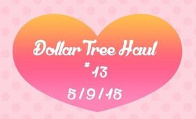 Dollar Tree Haul #13 | 5/9/15 [PrettyThingsRock]