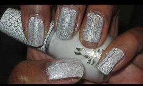 Glitter Crackling Nails