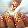 No Water marble effect nail design