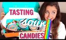 TASTING SOUR CANDIES FROM CANDY CLUB | Unboxing | Taste Test