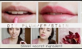 Plumping Lip Stain DIY ('Benetint' and 'Lip Injection' in one)  #cookingmakeup