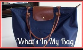 What's In My Bag (Longchamp Le Pliage Tote) // Country and Class