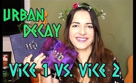 Urban Decay: Vice 1 vs. Vice 2 palette