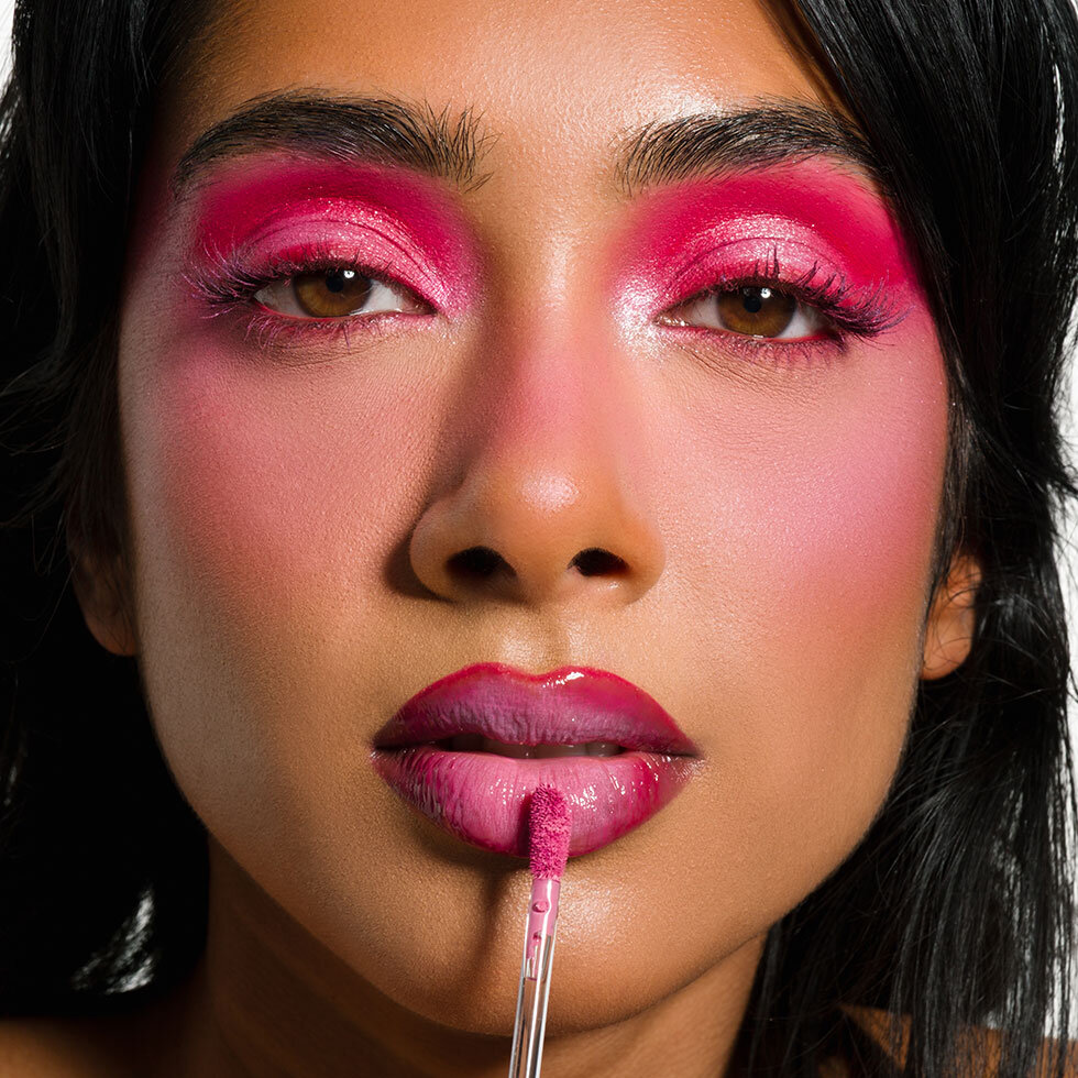 Model wearing Jeffree Star Cosmetics C*nt Collection