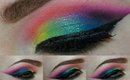 Wicked Wednesday: Electric Rainbow Makeup