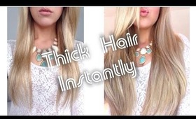 Thick Hair Instantly ~ Foxy Locks Superior 230g Extensions ~ How To Clip In