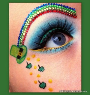 Using the Lime Crime Chinadoll Fantasy palette to create this St. Patrick' day inspired look! :) You can find out how I did the brows, on my blog, here: http://glittergirlc.wordpress.com/2012/03/17/happy-st-patricks-day/