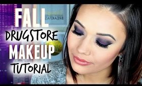 FALL DRUGSTORE MAKEUP TUTORIAL | PURPLE SMOKEY EYES