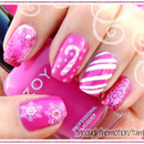 Pink Holiday Nails