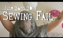 VLOG | June 26th 2015 - Sewing fail | Queen Lila