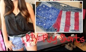 DIY: American Flag Shorts