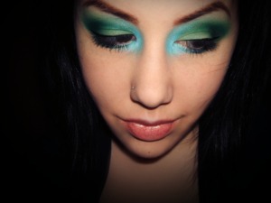 Inspired by the tv show, Breaking Bad.
Green because of the logo and blue for Walt's famous blue meth. :)