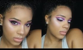 Spring purple iridescent look