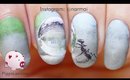 Ant with water drop nail art tutorial