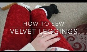 How to Sew | Velveteen Leggings