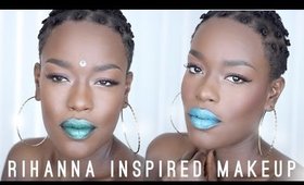 Rihanna Bantu Knot Makeup | NYX Risqué & Scandalous