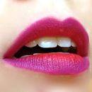 Fall Purple and Red Ombre lips