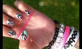 What to Wear to: A Festival (NAILS) Ikat Nails