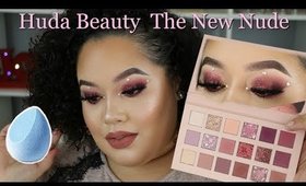 Huda Beauty The New Nude Palette + Holiday Makeup Tutorial