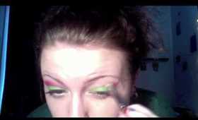 Watermelon cut-crease makeup tutorial