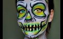 Halloween Series 2015: 3 Colour Skull Face Paint Tutorial
