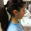 braid into a ponytail