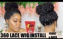 360 lace wig application front and back | Ywigs