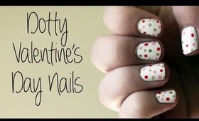 Dotty Valentine's Day Nail Art Tutorial