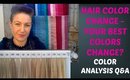 Color Analysis Q&A -  Hair Color Change - Do Your Best Colors for Makeup and Outfits Change?