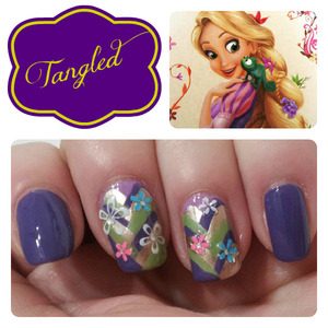 9 other Disney Princess Inspired Manicures on the blog http://www.hairsprayandhighheels.net/2013/02/disney-princess-inspired-nails.html