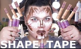 FULL FACE USING SHAPE TAPE CONCEALER!!!!