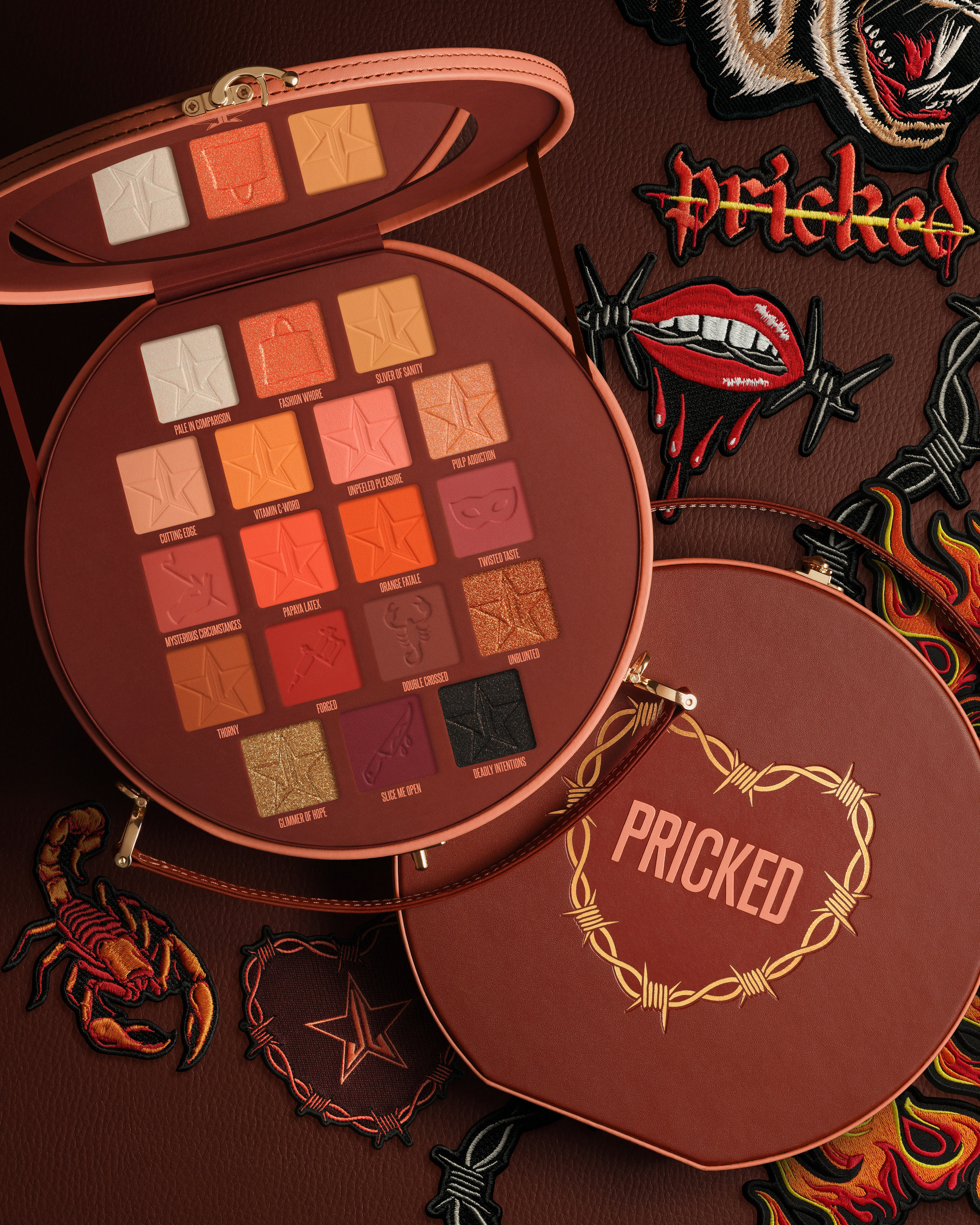 Alternate product image for Pricked Eyeshadow Palette shown with the description.