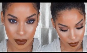 Brown Monochromatic Fall Makeup Look | BeautyByLee