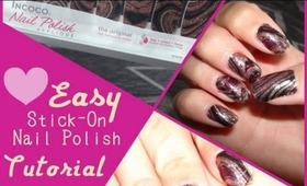 INCOCO Nail Polish|Quick Self Stick-On Nail Tutorial