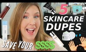5 INCREDIBLE SKINCARE DUPES For High End Products