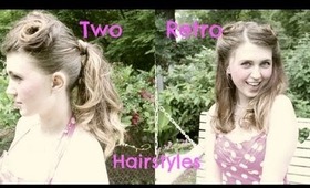 Two Quick and Easy Vintage Inspired Retro Hairstyles