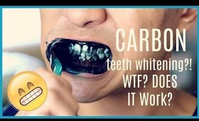 TESTING:: CARBON TEETH WHITENING | DOES IT WORK?