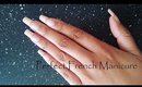 Perfect French Manicure At Home on Natural Nails | CillasMakeup88