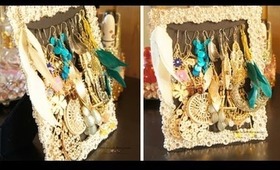 DIY: Picture Frame Jewelry Holder