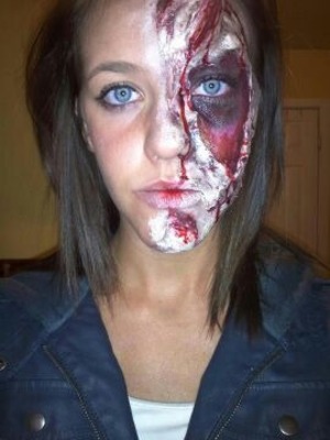an out come of the zombie look by Mandi Yarbrough