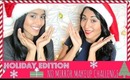 ❄ Paris & Roxy- No Mirror Makeup Challenge: Holiday Edition!  ❄