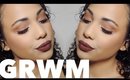 GRWM | Dark Lips & Warm Smokey Eyes | Ashley Bond Beauty
