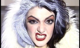 CRUELLA DEVILLE ( Glenn Close) inspired makeup