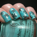 Flowery Spring manicure: Inspired by Louis Vuitton Spring/Summer 2012 Ready-To-Wear by Marc Jacobs