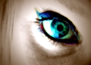 Lined colored eye 