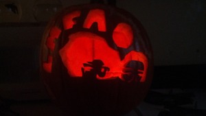 Lmfao pumpkin I carved!